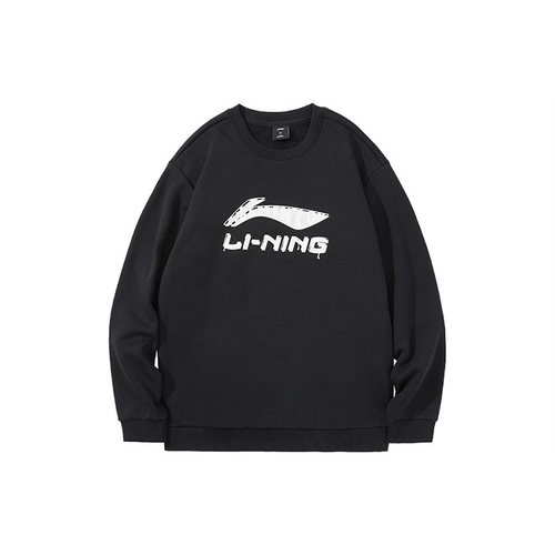 Lining/李宁正品新款男子运动休闲宽松加绒圆领卫衣AWDTD87