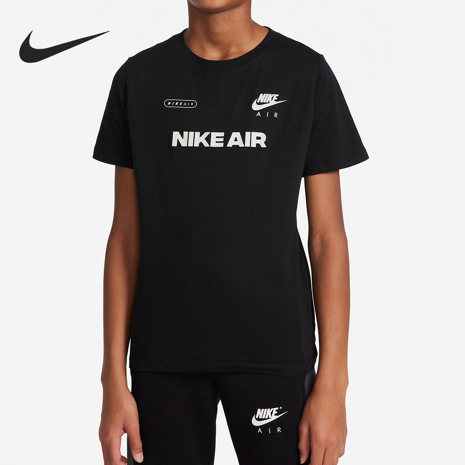 Nike/耐克正品当季新款大童运动透气圆领短袖DO1813-010