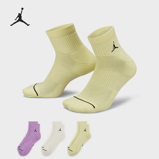 DX9655 JORDAN男女透气运动中筒袜三双装 908 耐克正品 Nike