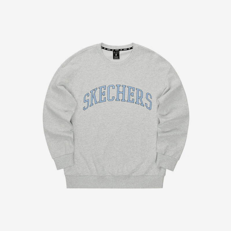 斯凯奇男女透气字母印花卫衣