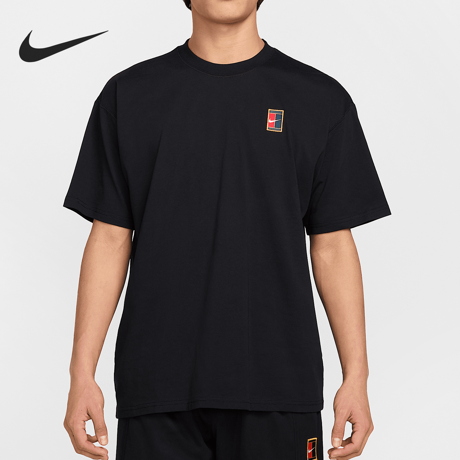 Nike/耐克正品2025夏季款男士透气针织运动短袖HJ3363-010