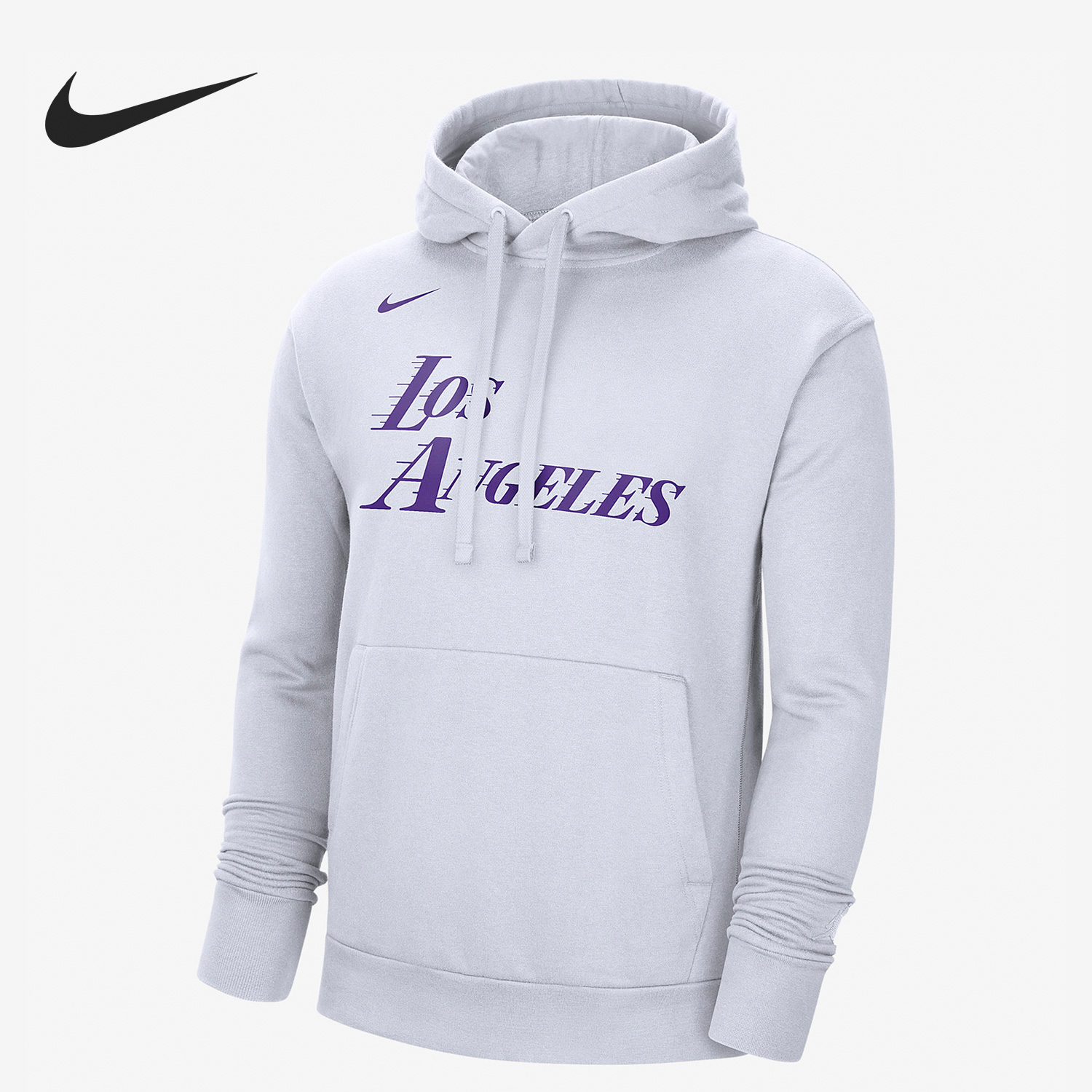 Nike/耐克正品洛杉矶湖人队NBA男子加绒连帽卫衣DR2427-100