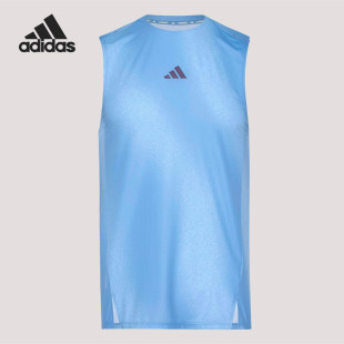 Adidas/阿迪达斯正品夏季男士无袖跑步训练运动背心T恤KY5047