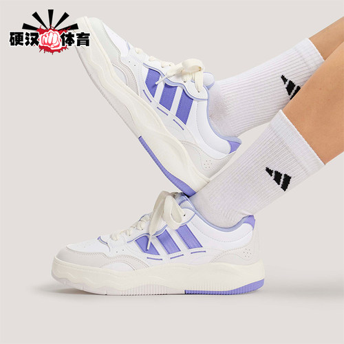 Adidas/阿迪达斯正品Lite Shuffle女士系带日常运动板鞋KH9026