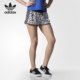 女子雪纺豹纹运动休闲短裤 三叶草新款 AZ4100 阿迪达斯正品 Adidas
