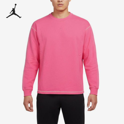 Nike/耐克正品JORDANAir新款男粉色柔软长袖T恤IF1830-684