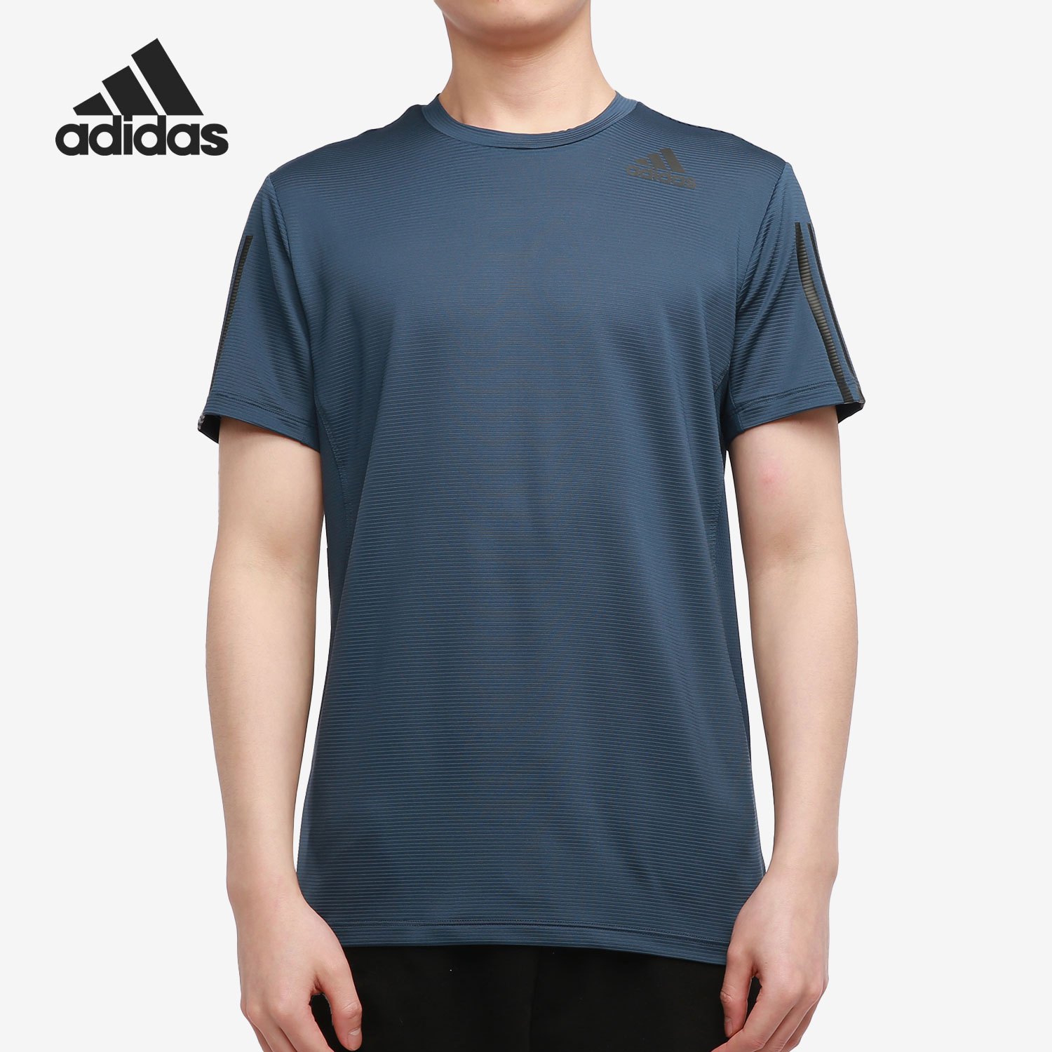 Adidas/阿迪达斯正品当季新款跑步男子运动休闲透气短袖T恤GQ2161