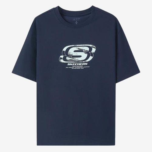 Skechers斯凯奇正品儿童款柔软舒适时尚百搭短袖T恤L225U153-002Z