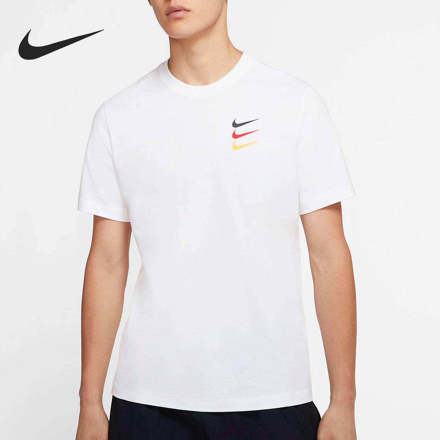 Nike/耐克正品男子夏季圆领彩色三钩休闲运动短袖T恤 CT8432