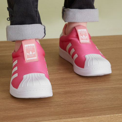 Adidas/阿迪达斯正品三叶草SUPERSTAR 360 C小童经典运动鞋EF6633