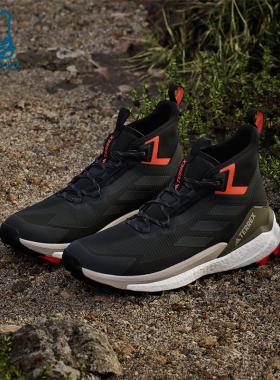Adidas/阿迪达斯正品TEREXTEREX空新款黑橙色经典越野跑鞋IH0669