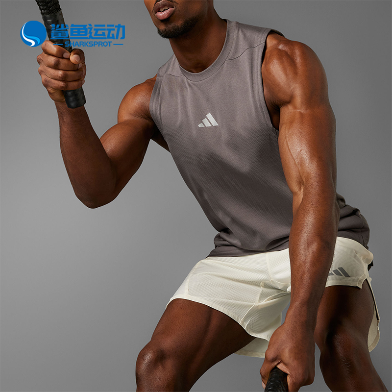 Adidas/阿迪达斯正品D4T HR TK透气男士运动健身背心IS3712