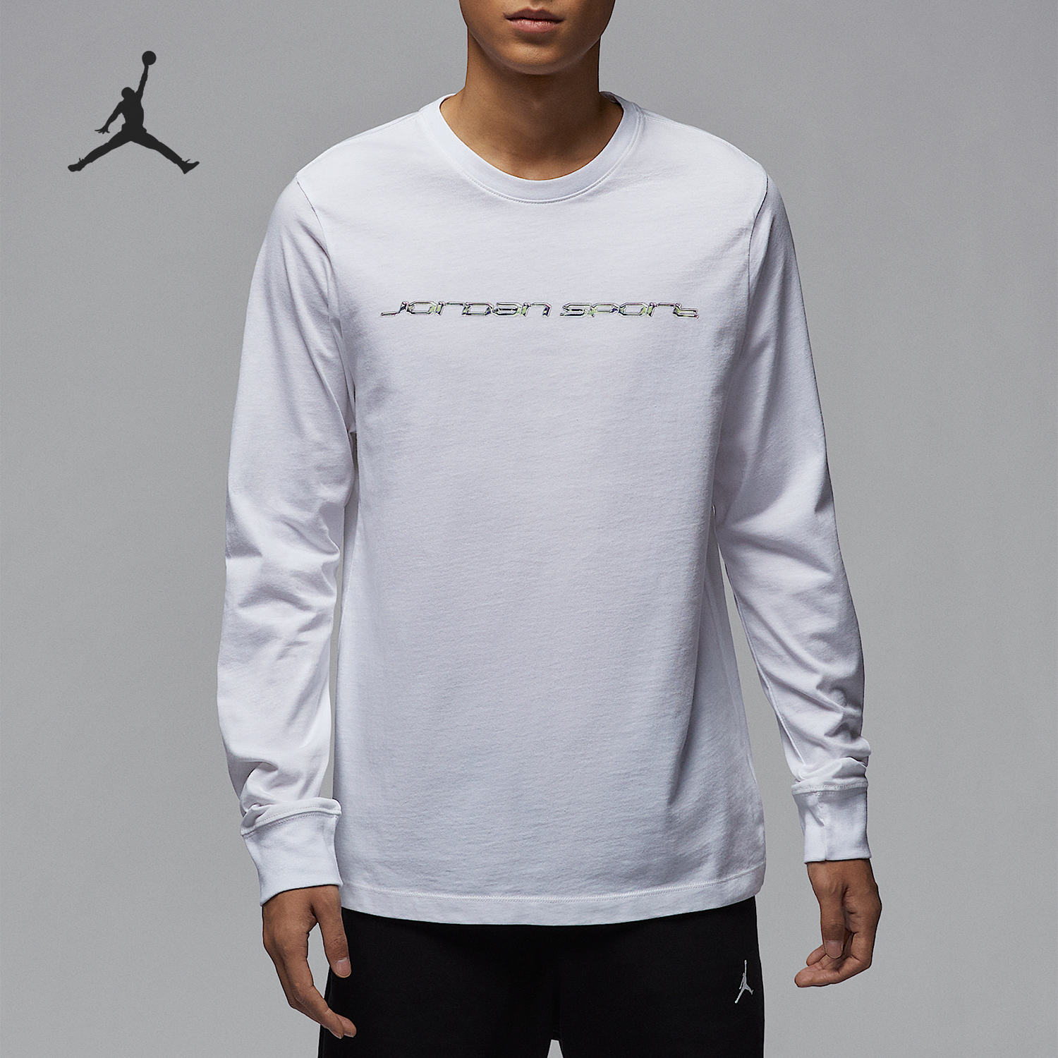 Nike/耐克正品JORDAN男士运动休闲训练健身长袖T恤HJ2345-100