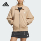 LOGO JKT女士复古针织立领外套JL6278 阿迪达斯正品 Adidas