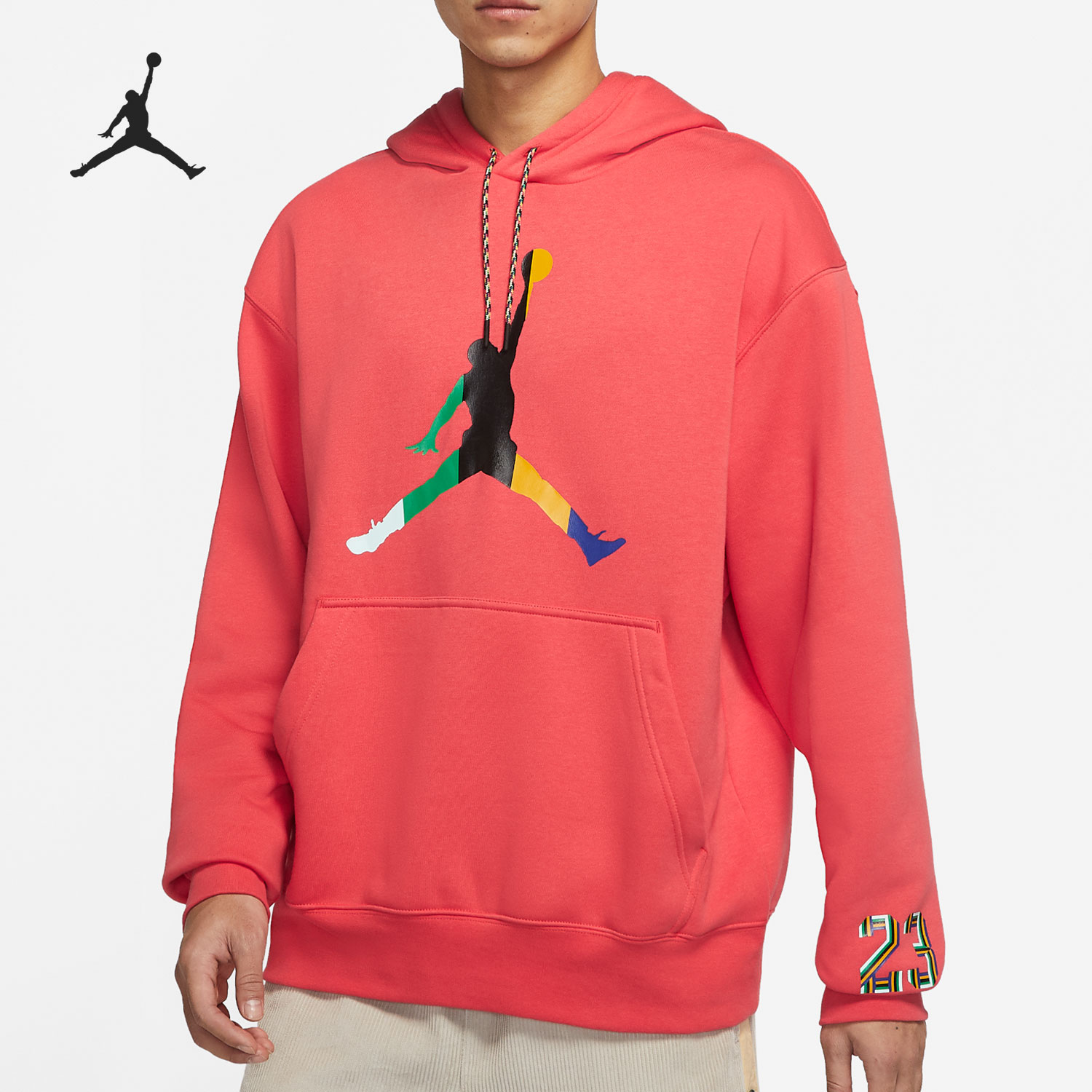 Nike/耐克正品 JORDAN 男子彩色飞人加绒连帽卫衣DN1471-631