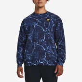 1380119 410 时尚 印花圆领保暖运动套头衫 安德玛正品 牛头标男士