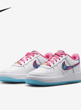 Nike/耐克正品Air Force 1 GS女子大童运动板鞋DZ4883-100