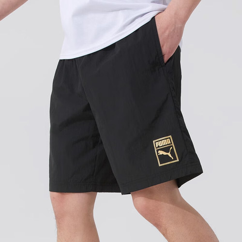 Puma/彪马正品2025夏季款男女宽松梭织透气运动短裤689273-01