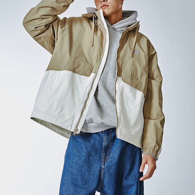 New Balance/NB正品新款男女梭织连帽运动夹克外套AMJ41340-CIC