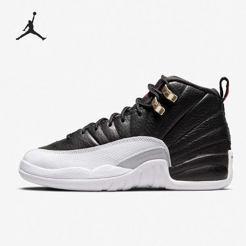 Nike/耐克正品AIR JORDAN12 AJ12女子GS大童篮球鞋153265-006