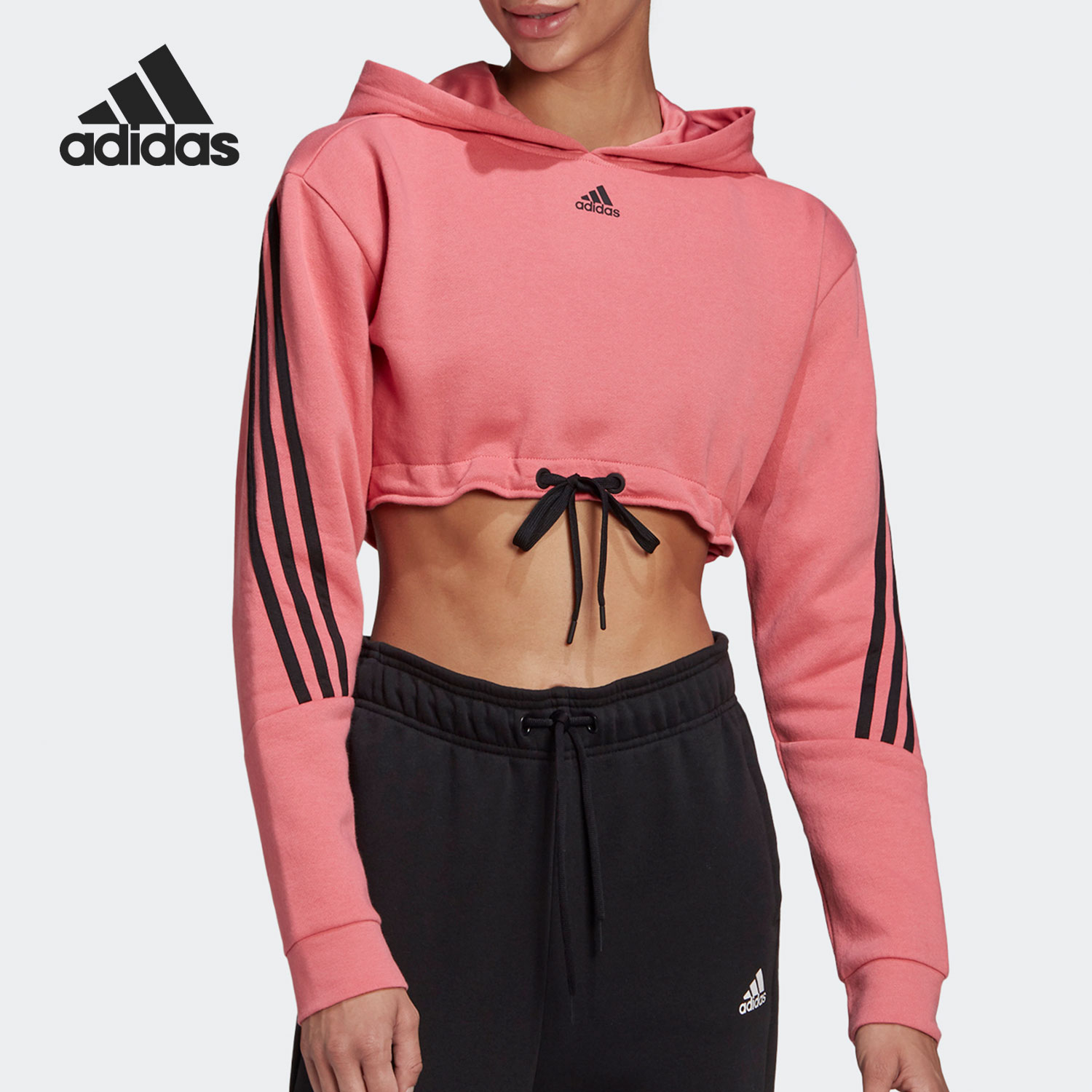 Adidas/阿迪达斯短款运动卫衣