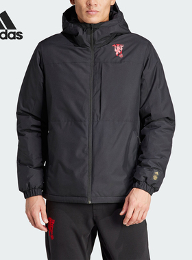 Adidas/阿迪达斯正品新款男士曼联足球休闲文化棉服IP9182