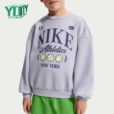 Nike/耐克正品Tennis Lifestyle小童休闲圆领印花卫衣IR8104-057
