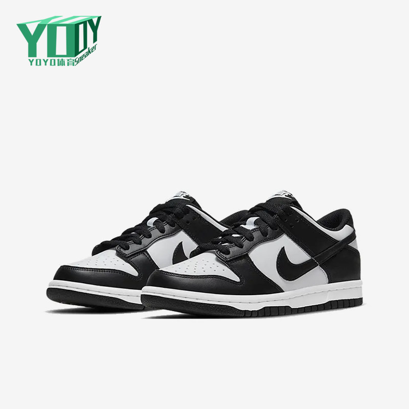 Nike/耐克正品DunkLow新款儿童黑白色校园复古板鞋CA1570-006