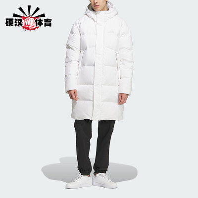 Adidas/阿迪达斯正品2025男女梭织运动休闲保暖长款羽绒服KQ5515