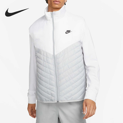 Nike/耐克正品新款男士拉链保暖运动训练棉马甲FB8202-077