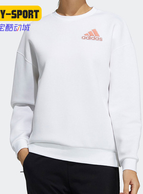 Adidas/阿迪达斯 正品秋季新款女子圆领运动宽松卫衣 H09706