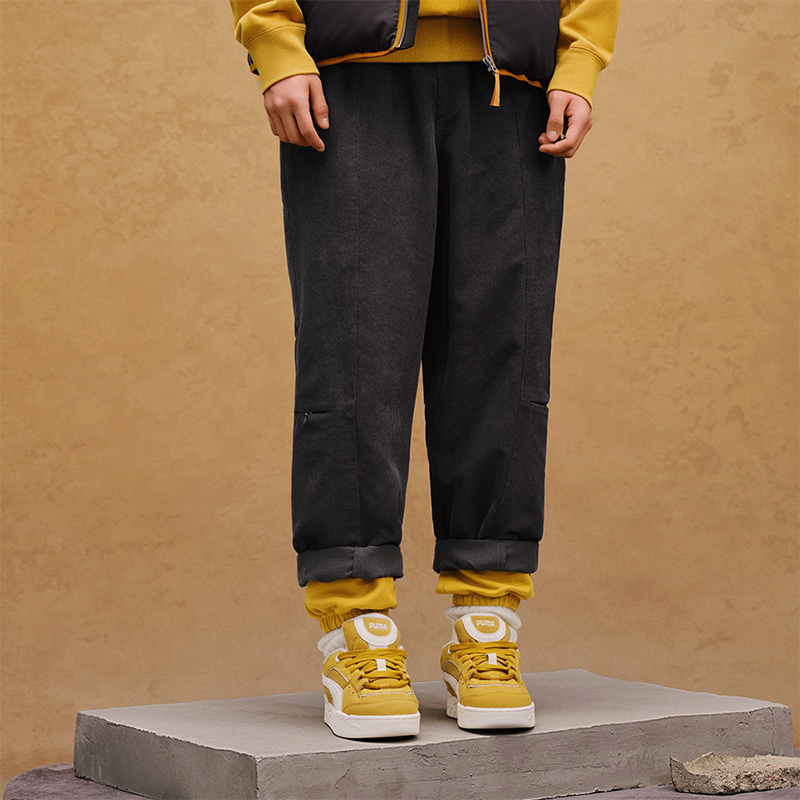 Puma/彪马正品新款男女复古灯芯绒针织运动长裤623055