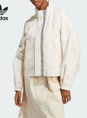 Adidas/阿迪达斯正品三叶草女士短款立领运动夹克外套IC5446