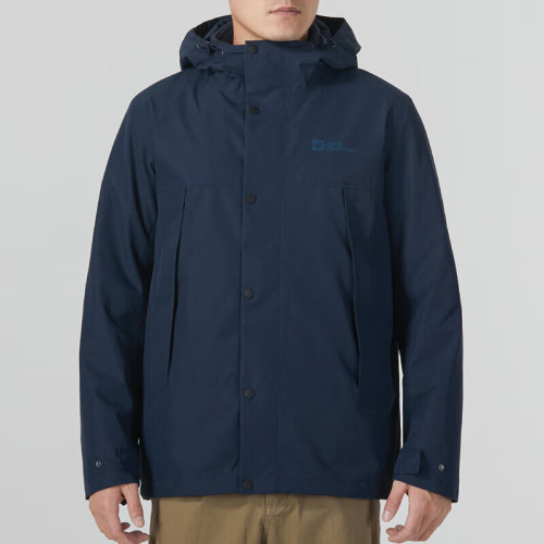 Jack wolfskin/狼爪正品连帽男士三合一冲锋衣5123251-1010