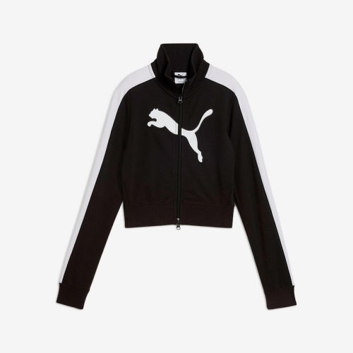 Puma/彪马正品ARCHIVE T7 Sl女士短款修身针织外套634052-01