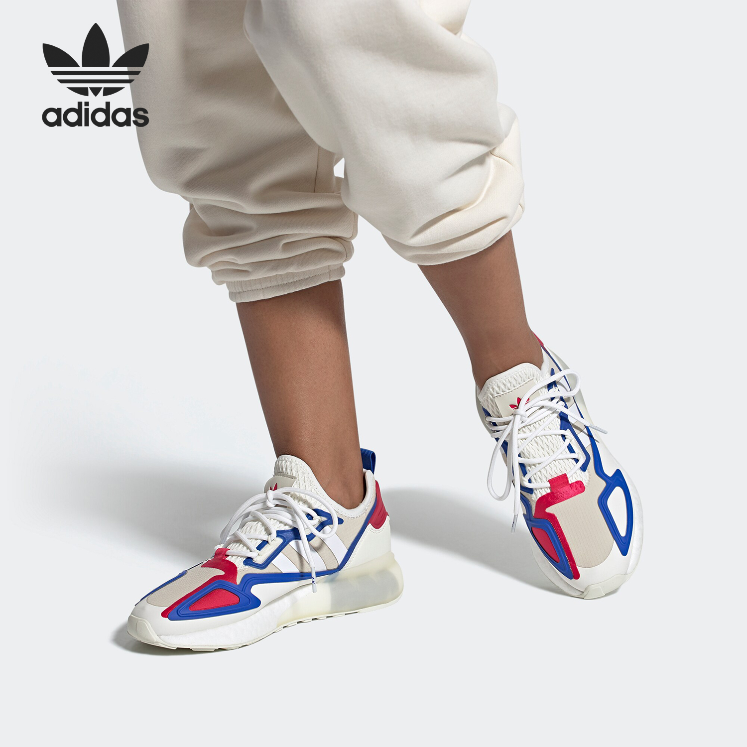 Adidas/阿迪达斯 正品三叶草冬季女子ZX 2K BOOST休闲鞋FZ0220
