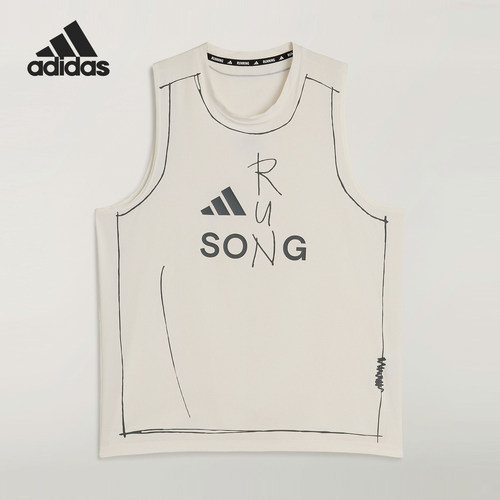 Adidas/阿迪达斯正品夏季女士跑步运动圆领训练背心T恤KT0777