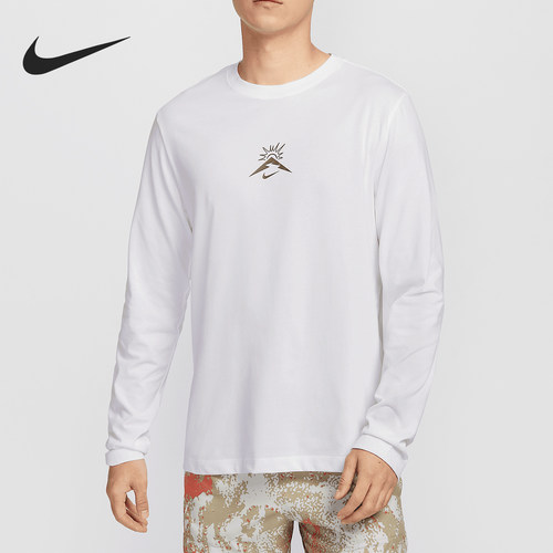 Nike/耐克正品秋冬新款男士图案印花宽松简约长袖HJ3602-100