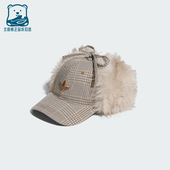 运动护耳棒球帽IA8904 三叶草女士保暖经典 Adidas 阿迪达斯正品