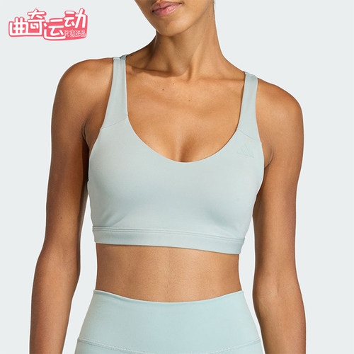 Adidas/阿迪达斯正品2026女士透气中强度瑜伽轻柔运动内衣KA7259