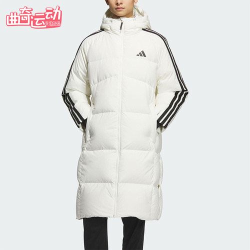 Adidas/阿迪达斯正品2025秋季款男士日常保暖长款羽绒服KC2497