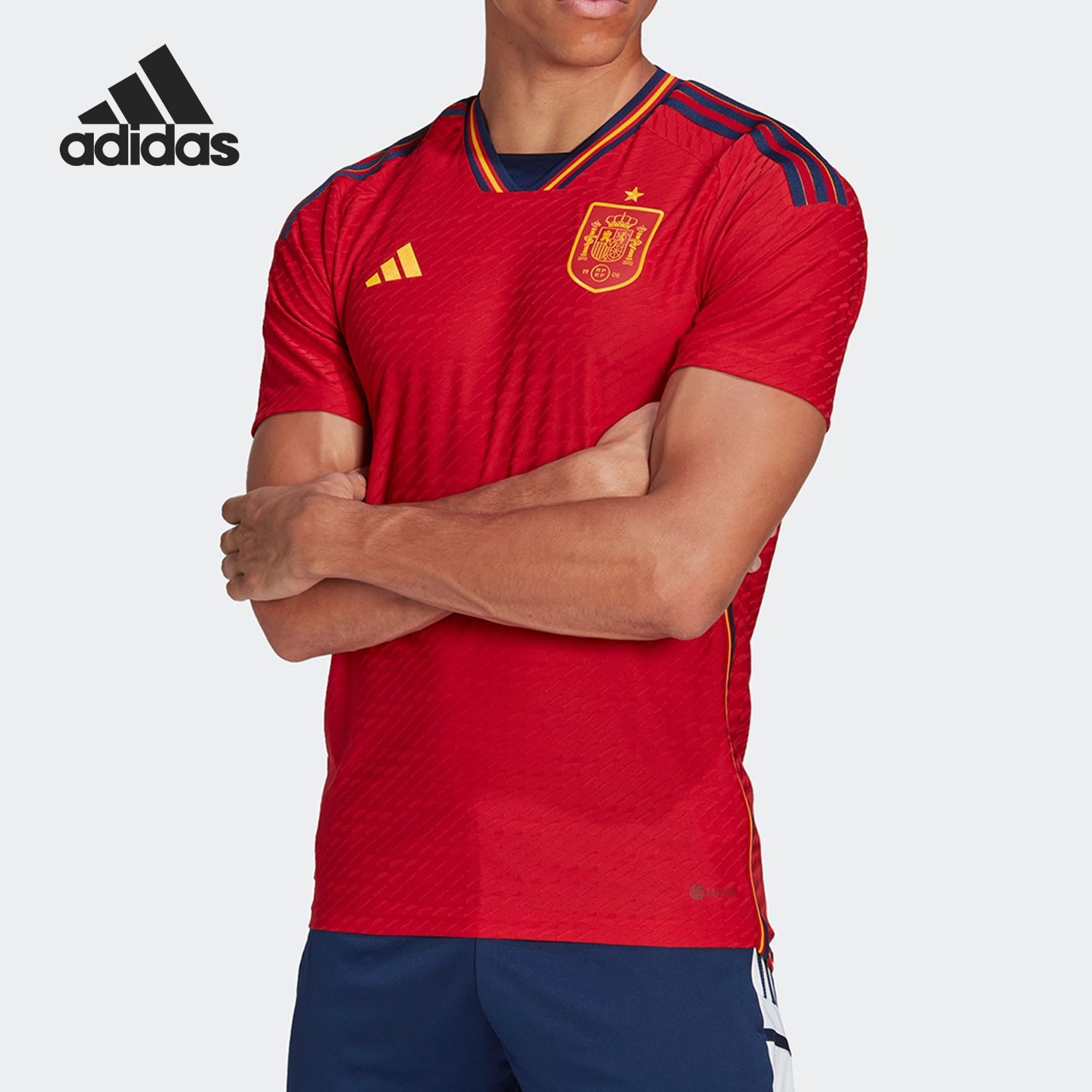 Adidas/阿迪达斯正品西班牙队球员版主场男子足球球衣HE
