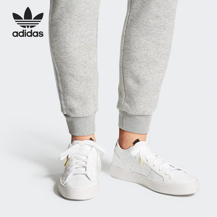Adidas/阿迪达斯正品夏季新款三叶草女子运动休闲板鞋FV3395