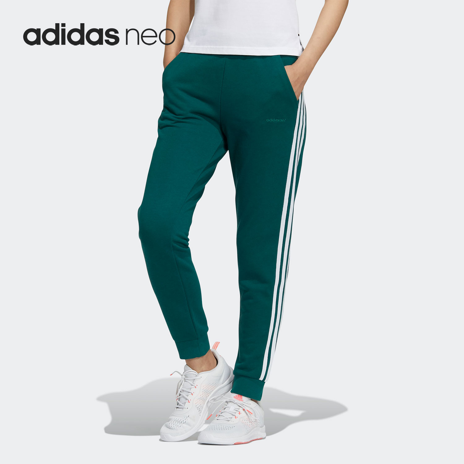 阿迪达斯女子修身运动长裤