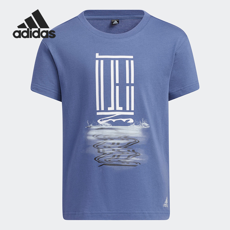 Adidas/阿迪达斯正品当季新款儿童宽松舒适休闲运动T恤GP0500