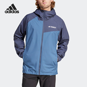 J男士 Adidas 户外冲锋衣IP1431 RAIN 阿迪达斯正品 MULTI