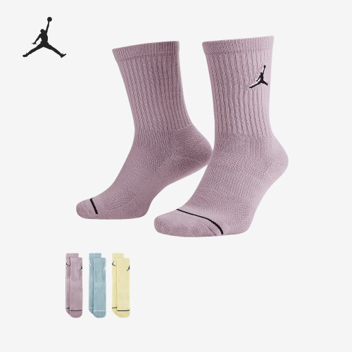 Nike/耐克正品JORDAN男女同款篮球袜子套装三双装SX5545-917