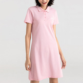 翻领短袖 Skechers 新款 当季 针织连衣裙女休闲运动裙 斯凯奇正品