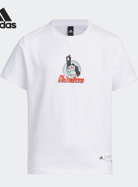 Adidas/阿迪达斯正品JG CO SS TEE儿童运动休闲短袖T恤IN3278