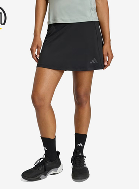 Adidas/阿迪达斯正品Optime新款女黑色经典训练清爽短裙KS2567